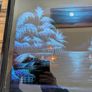 Vintage Signed Middle Eastern Night Landscape Painting Framed Circa 1980s1990s Image 2