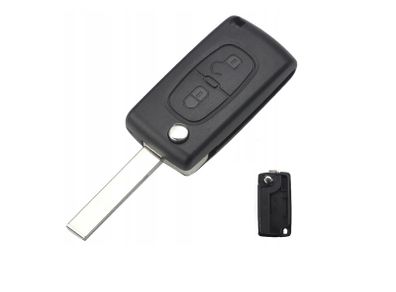 Replacement Car Remote Key Fob Shell For Peugeot / Citroen (2 buttons / CE0523)