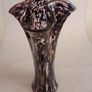 Vintage Murano Confetti Handkerchief Glass Vase Image 2