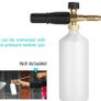Adjustable Foam Lance 1L Bottle Snow Foam Nozzle Injector Soap Foamer for Car Washer Image 7