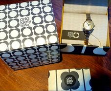 orla kiely gold plated wrist watch
