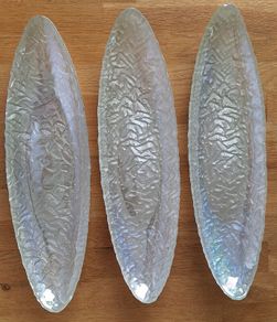 Glass serving dishes set of 3