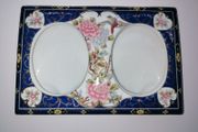 Vintage Porcelain Double Oval Frame