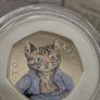 Royal Mint 2017 Silver Proof Beatrix Potter Tom Kitten 50p Coin in Original Holder Image 4