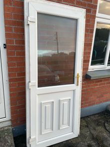 white pvc door
