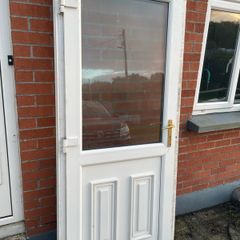 white pvc door