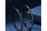 Sparkly Hoop Earrings - new - nice gift + matching necklaces available