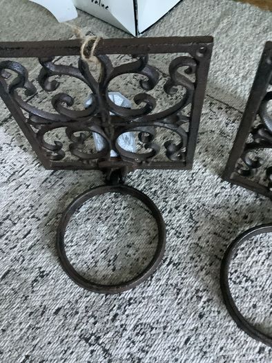 Cast iron pot holders,