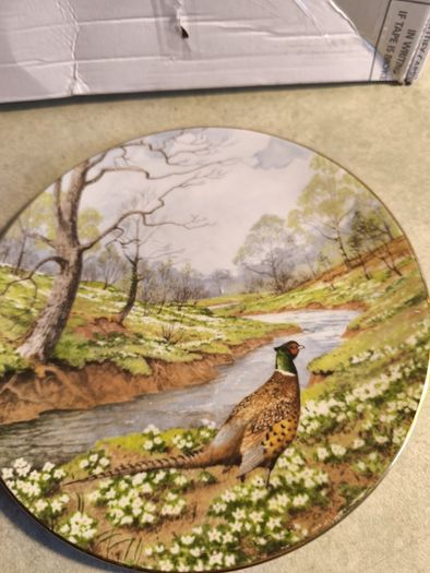 Vintage Royal Doulton Waterside The Pheasant Collectors Plate FOR A HOLDER OR HANGING