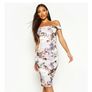 BNWT Boohoo Bridgie off the shoulder floral midi dress size UK10 EU 38 Postage included Image 3