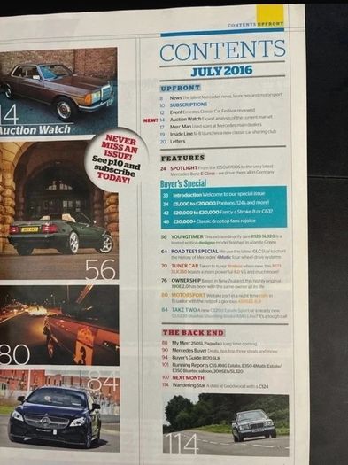 Mercedes Enthusiasts Magazines