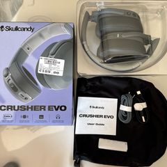 Skullcandy Crusher Evo Wireless Headphones | Grey | Original | Complete in Box