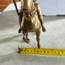 Solid Brass Figurine-medieval Knight On Horseback Is 4 Kg. Image 5