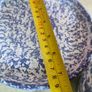 Vase With Medium Plate Under Dark Blue Sponged, Ardmore Pottery Image 7