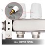 BRAND NEW 2-Branch PEX Radiant Floor Heating Manifold 1/2" Pex Manifold With Flow Meters Stainless Steel Radiant Floor Manifold Set Image 5
