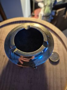 Vintage Solid Brass Ashtray