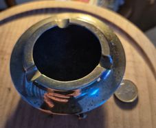 Vintage Solid Brass Ashtray