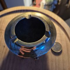 Vintage Solid Brass Ashtray