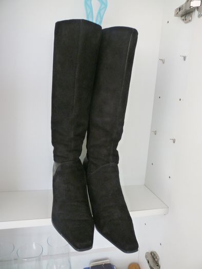 VAN DAL Black Boots Suede Leather Knee High Boots. Uk 6 Eu 39. Immaculate