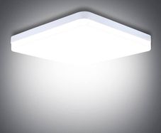LED Ceiling Light, 36W Daylight White 6500K, 3240LM Bright Indoor Ceiling Lights for Bedroom, Kitchen, Hallway, Outside Porch
