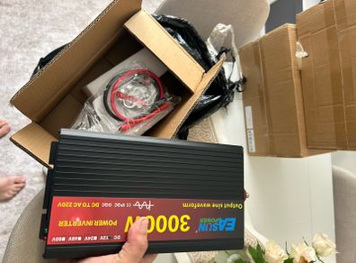 Pure Sine Wave Inverter 12v 3000W Car Power Solar Inverter 12/24V DC to AC 220V Converter Transformer continues power 1500w