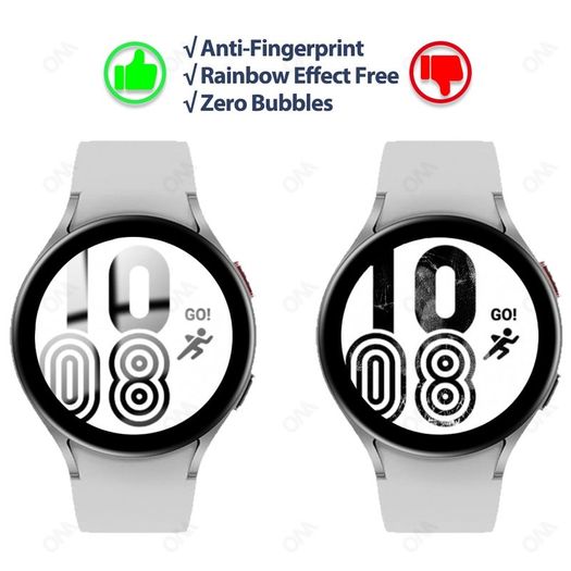 5D Fibre Glass Protective Film For Samsung Galaxy Watch 4  44mm  Soft Screen Protector Cover for Samsung Watch4 44mm size