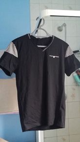 BNWT Casual black with some strips details top