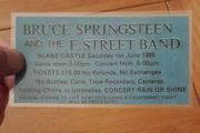 Bruce Springsteen Replica Ticket Slane Castle 1985