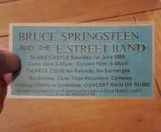 Bruce Springsteen Replica Ticket Slane Castle 1985