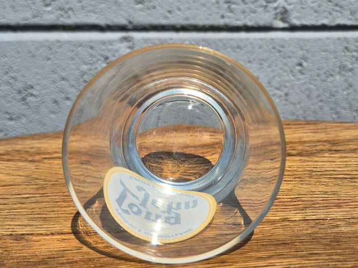 vintage Long John blended scotch whiskey shot glass