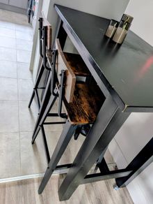 Tall table and chairs