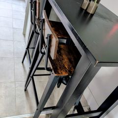 Tall table and chairs