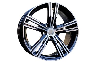 17" S90 Type Black Alloy Wheels Ford Peugeot Renault Volvo 5x108