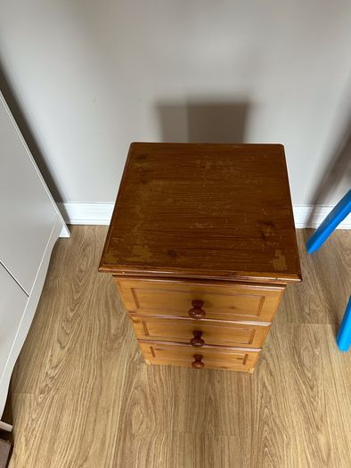Solid pine bedside locker