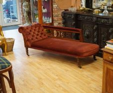 Velvet Chaise Longue Daybed