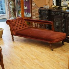 Velvet Chaise Longue Daybed