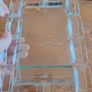 Modern lucite acrylic photo frame with glass insert Image 2