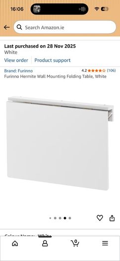 Wall-Mounted Folding Table