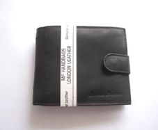 Gents Black London Leather Wallet