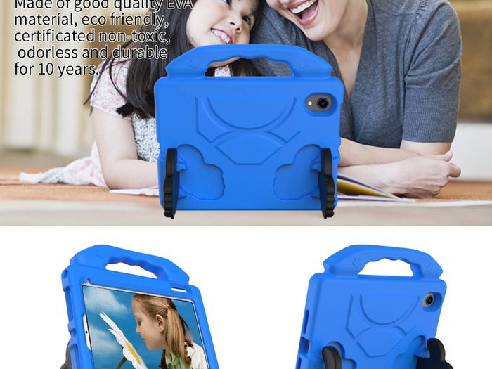 For Apple iPad Mini 6 Kids Friendly Case Shockproof Cover With Thumbs Up - Blue