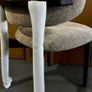 3 x Beige Fabric Dining Chairs Like New in Box Image 10