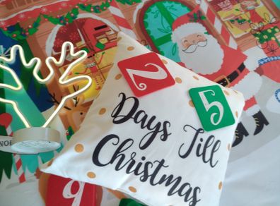 Disney Christmas Advent Cushion