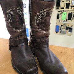 Vintage JOHN WEST Hand Made Leather cowboy Boots