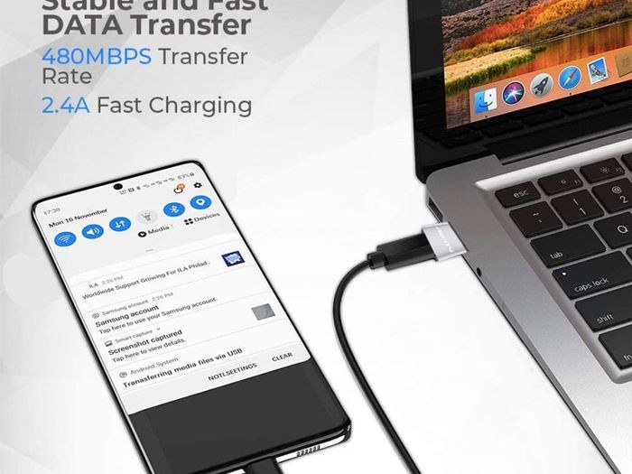 3x USB 2.0 to USB-C Adapter