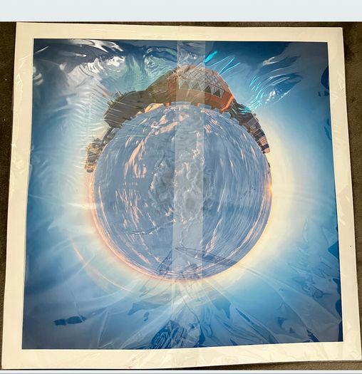 Large image Antarctica Halley 90cm x 90cm photography Little Planet Unique Picture