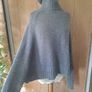 Made in Italy grey cape turtleneck jumper Image 9