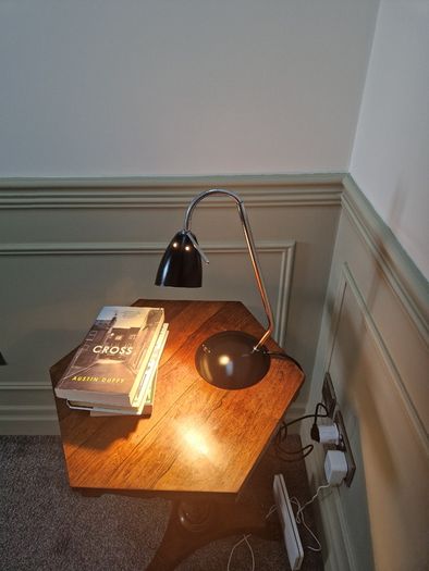 Vintage desk lamp, Sey Lumiere Hestia 1990,  Retro design bedside desk lamp.