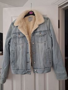 furry lined denim jacket