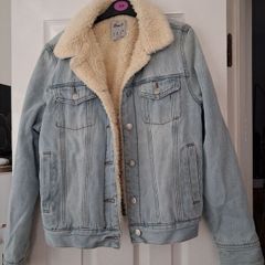 furry lined denim jacket