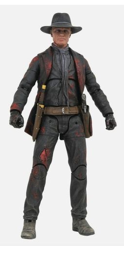 westworld Man in black battle  damaged action figure Exclusive by Diamond Select